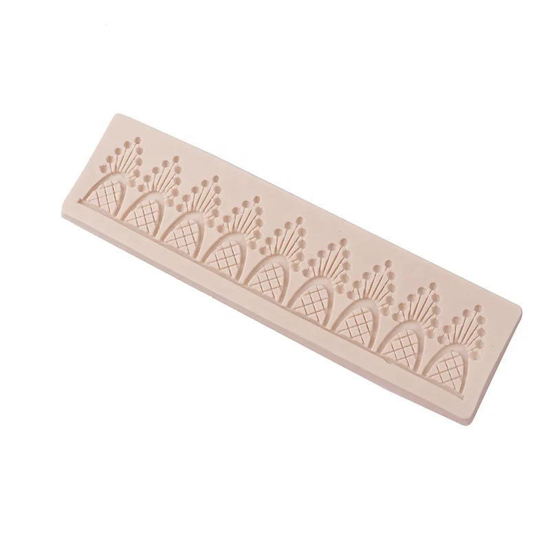 Premium fondant lace silicone cake decorating mould for birthday wedding cake rimmed lace snowflower shape mold