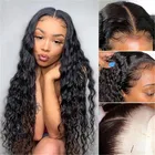 Hair 100% Virgin Water Wave Brazilian Water Wave Curly Lace Front Human Hair Virgin Wigs For Black Women