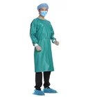 2 Operation Surgical Gown Long Sleeve Avaible Aami Level 2 Surgical Operating Room Cotton Reusable Surgery Cloth Gown