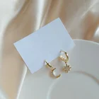 Dangle Wholesale Fashionable Exquisite Geometric Ladies Dangle Earrings Asymmetrical Moon Star Drop Earrings