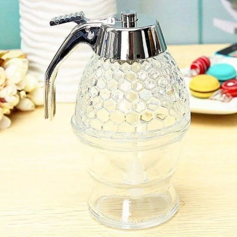 Dispenser Honey Drain Container Pot Anti-drip Beehoney Jar Bee Drip Kettle Cup Kitchen Honey Storage Accessories