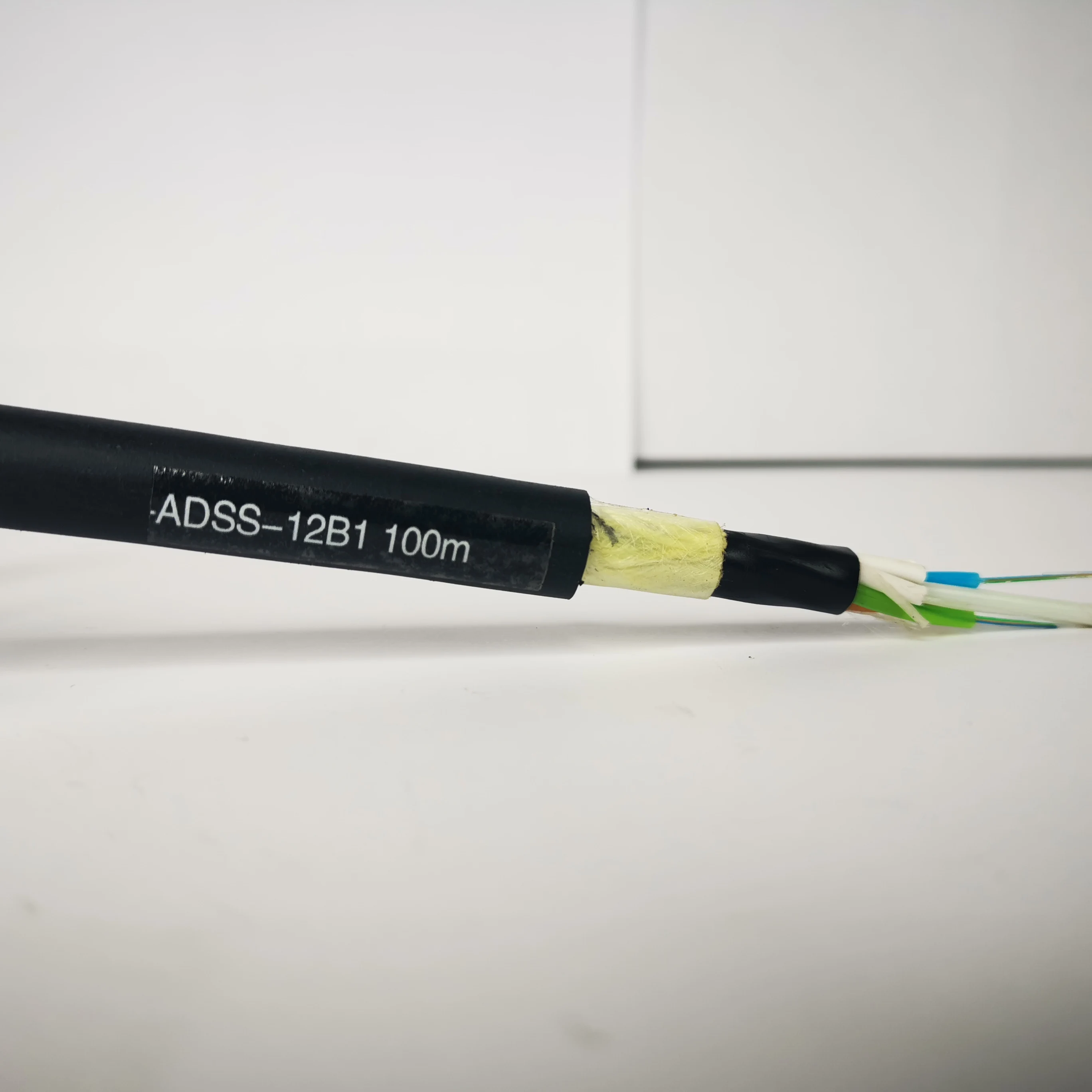 Adss Fiber Optic Cable Single Mode 24 48 72 96 144 Core 50 200m Span