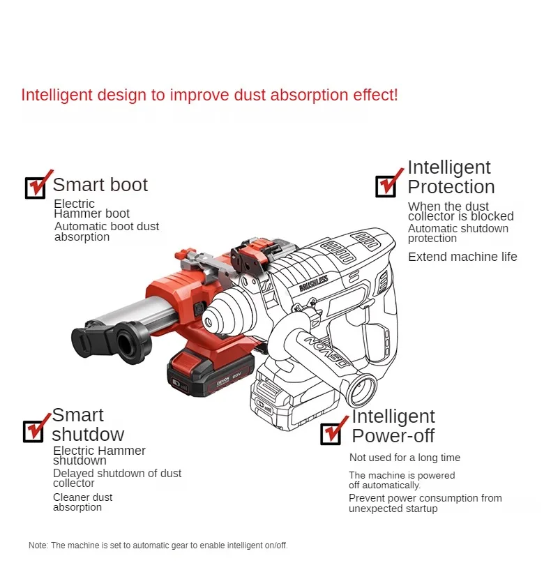 Dayou Drilling Dust Collector 4715 Electric Hammer Dust Collector Wall