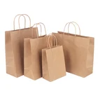 Paper Printed Paper Gift Bags Personalised Gift Bags Kraft Paper Thickening Support Customized Logo 500 Printing