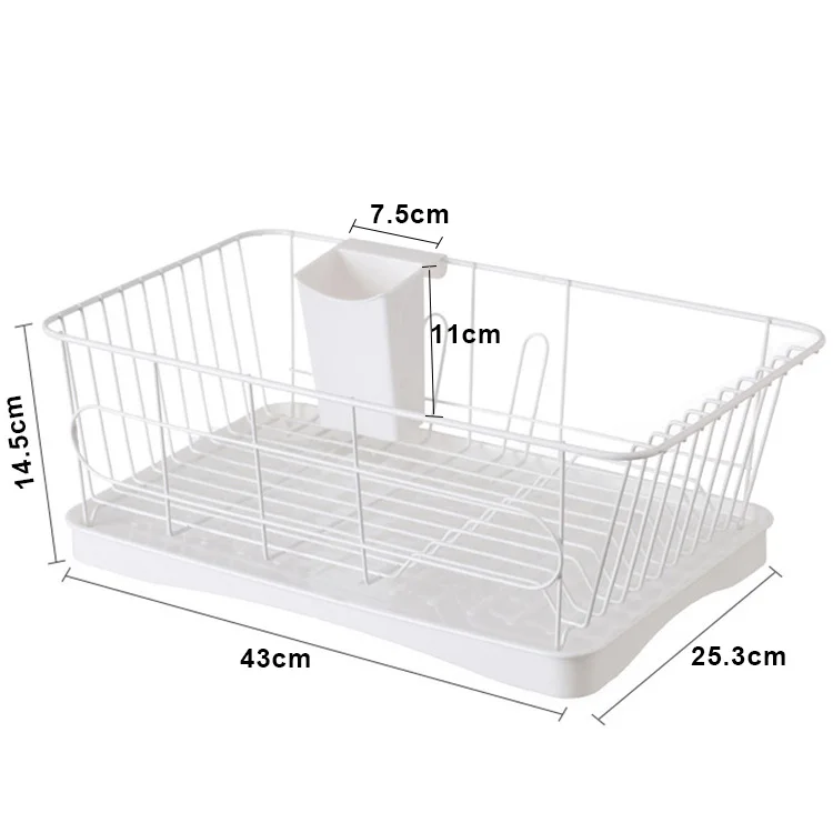 Hot sale metal tableware storage shelf kitchen dish rack