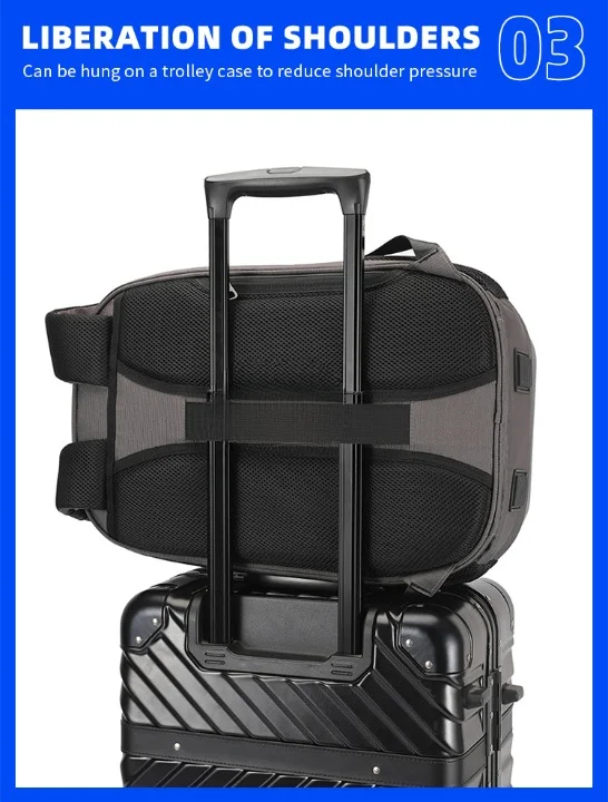 Outdoor Activities Water Resistant USB Charging Backpack Hard Shell Large Luggage Back Pack