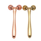 Manual Massager Silver Manual Mini Double Heads Facial Roller Massager
