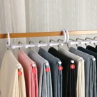 Hook Cloths Hanger Hanger Hook 2 Hook Cloths Hanger Storage White 5 Layer Retractable Pants Hanger