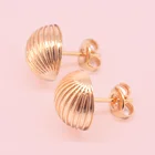 Gold Earrings Gold Glamour Lady's Rose Gold Plated Pure Copper Gold Ball Earrings Party Wedding Earrings
