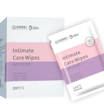 Private Labels PH Balance Intimate Women Feminine Organic Disposable Female Period Wipe Wipes