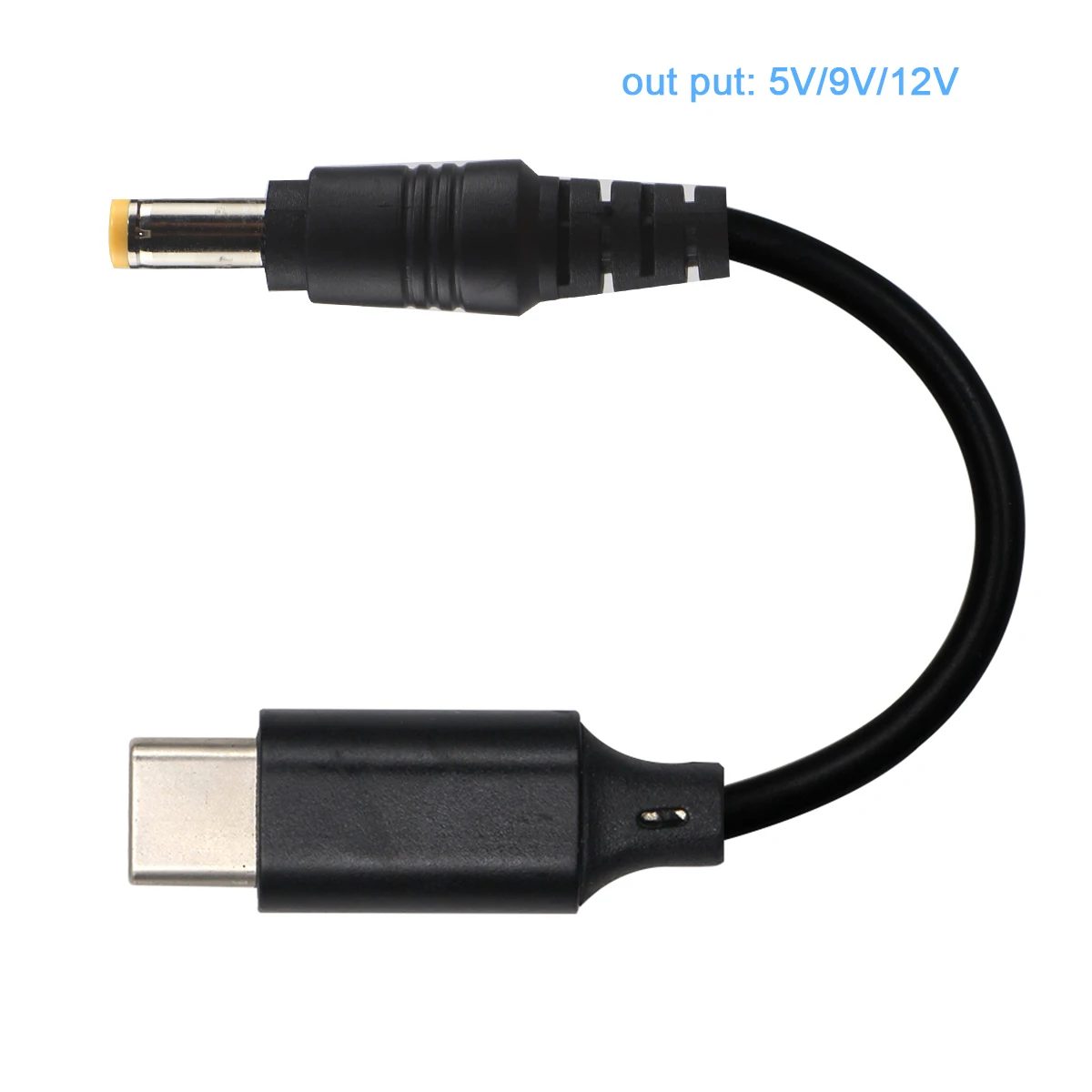USB C PD Type C Male to 12V 20V 5.5x2.1mm Male Step Up Cable for Wifi Router LED