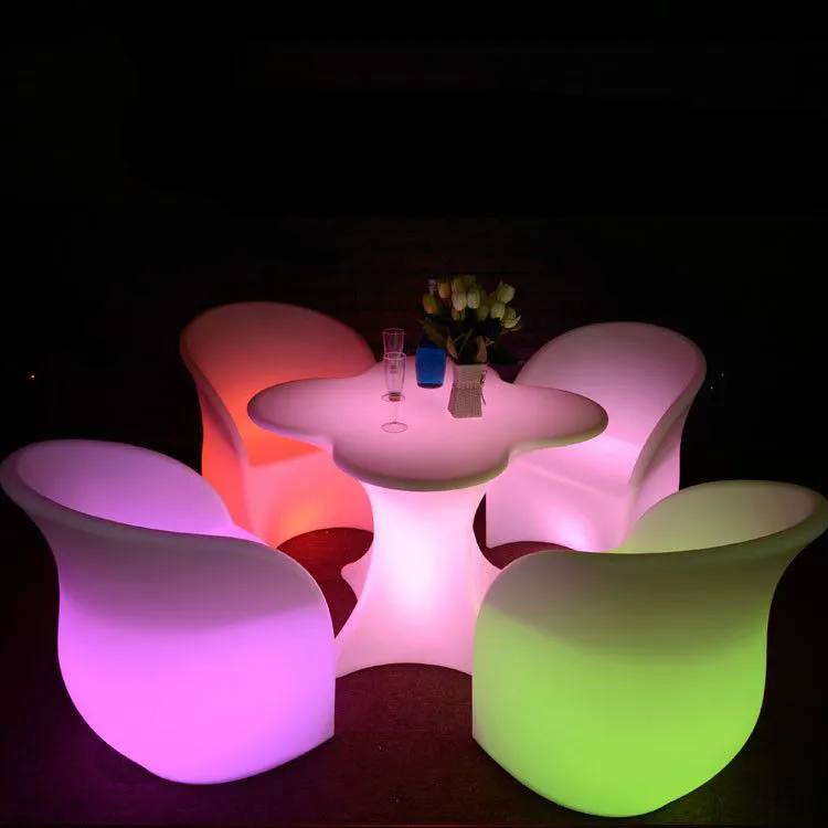 Statistical reality Generous Led Furniture Set 4pcs Light Outdoor Bar Chair And 1pcs Led Light Table -  Buy Light Outdoor Bar Chair,Led Light Table,Led Furniture Led Table Led  Chairs Product on Alibaba.com