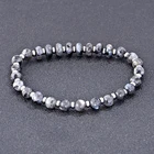Hot Selling Wholesale Custom Logo 8mm Charm Beads Stretch Natural Stone Bead Bracelet For Men Jewelry