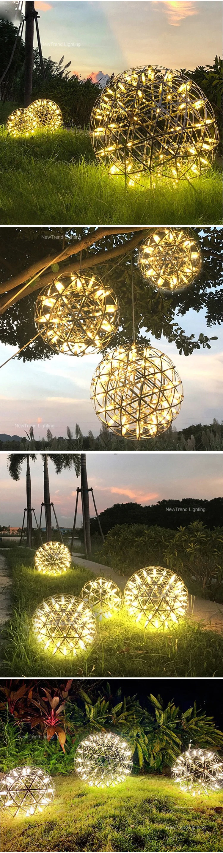 cpl 144 outdoor indoor decoration lighting hotel lobby villa garden farmhouse custom led ball chandelier-3