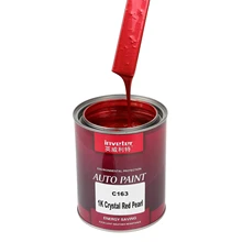 Automotive Paint Supplies Crystal Red Pearl Color Acrylic Car Paint polyurethane acrylic Car Refinish Paint