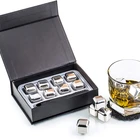 Ice Whiskey Cubes Cooling Whiskey Stones Gift Set Metal Reusable Ice Cube Stainless Steel Ice Cubes