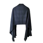 Woven Scarves Winter Fashion Winter Warm 100%polyester Soft Brushed Woven Check Blanket Shawls Scarves With Fringe