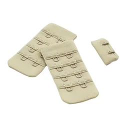 Factory Supply Microfiber Four-Row Two-Button Shapewear Underwear Buckle Adjustable Bra Strap Extender Hooks