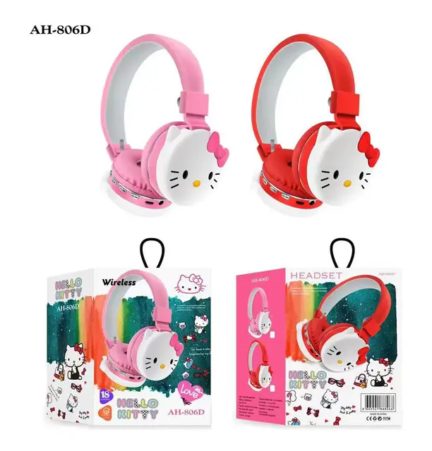 Popular Children's Cartoon Creative Headwear Wireless Foldable BT Earphones Gift Earphones