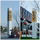 Corporate Outdoor High - Grade Stainless Steel 3D Metal Logo Spiritual Corporate Culture Fortress