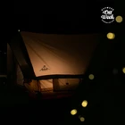 Tent Glamping 3m 5m Bell Tent Luxury Safari Tent Cotton Canvas Tent Windproof Water-tight