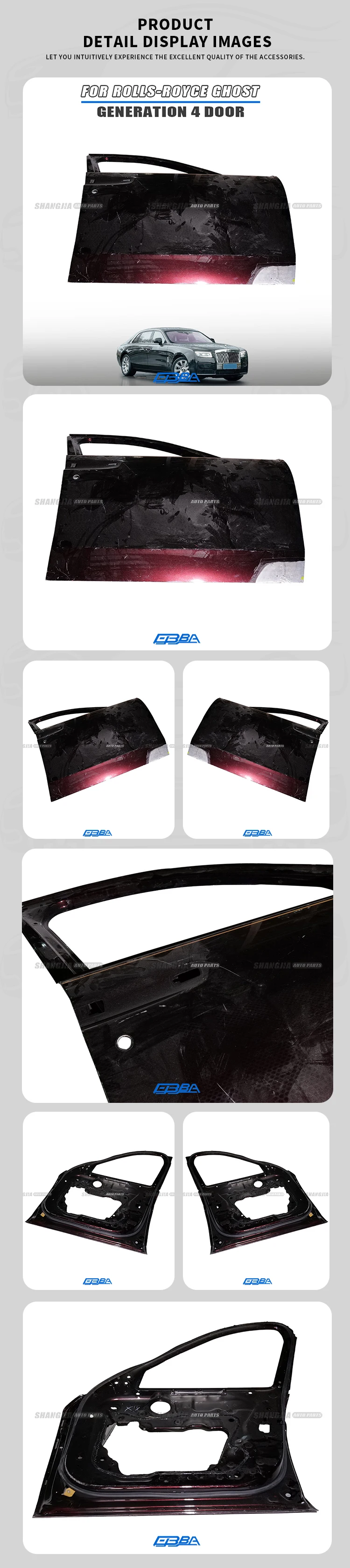 product car door accessories aluminium alloy right front door for rolls royce ghost 2021 2024 spare parts car easy install 51719852750730-1