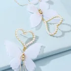 Earrings Pearl Mesh Earrings Butterfly Earrings Tassel Earrings