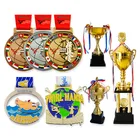 Match Metal Trophies And Medals Factory Direct Sell Wholesele Custom Metal Award Medal And Trophies For Sports Match