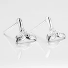 Silver Earrings Factory Direct Sales Of High Quality Mermaid Tail Shape S925 Sterling Silver Earrings
