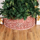 Pink Christmas Tree Decorative Pink Sequins Tree Collar
