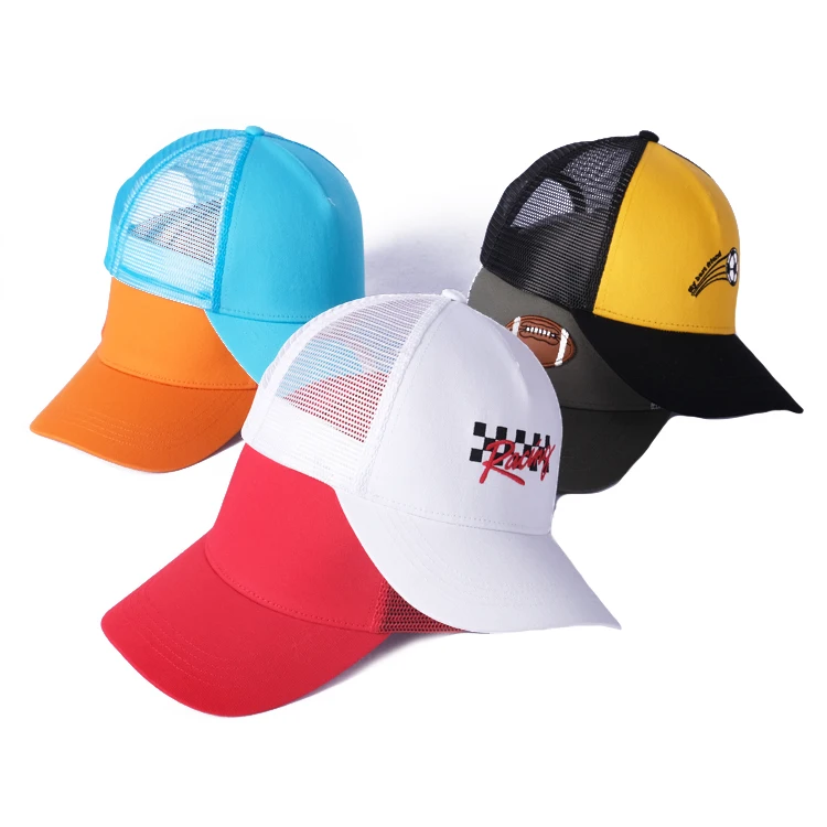 youth mesh back hats