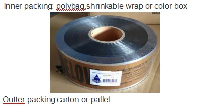 Underground Detectable Warning Tape Aluminium Foil Marking Tape