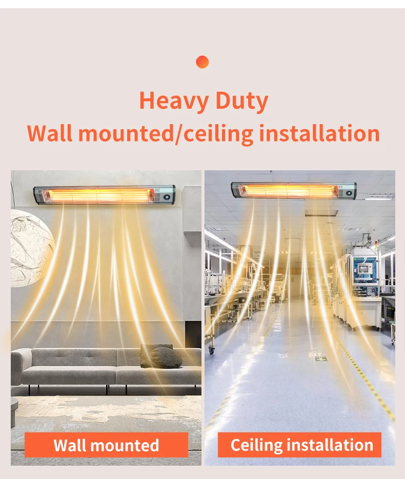 Ceiling Mounted Infrared Heater, CH260, 6000W - detail 14