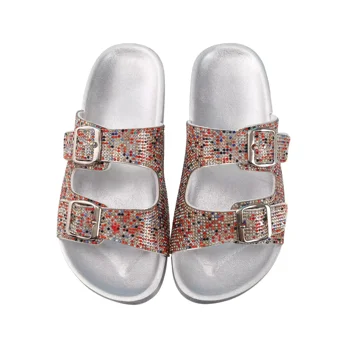 2024 new arrival sandals for women trendy designer summer shoes slipper slides famous brands flat sandals with rhinestones women