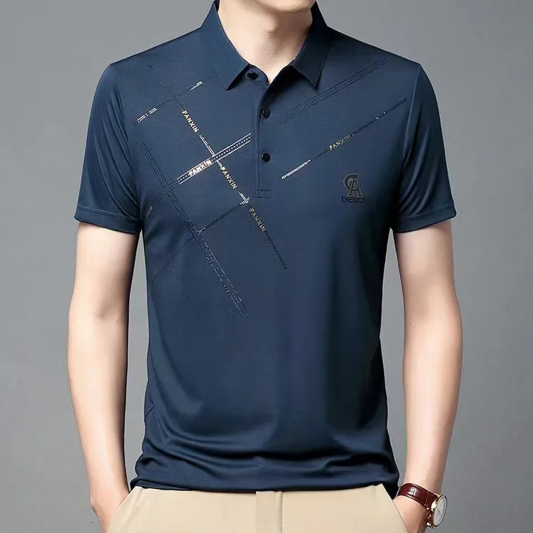 Quick dry high quality poly/cotton t shirt for men polo large size M-7XL polo shirts for men 100 cotton