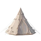 Family Tent Supply Outdoor Arabic Canvas Camp Family Cotton Tent Canvas Bell Tent For Glamping Tent