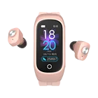 2021 New Arrival Touch Screen Remote Control Smart Watch With Tws Blutooth Headsets