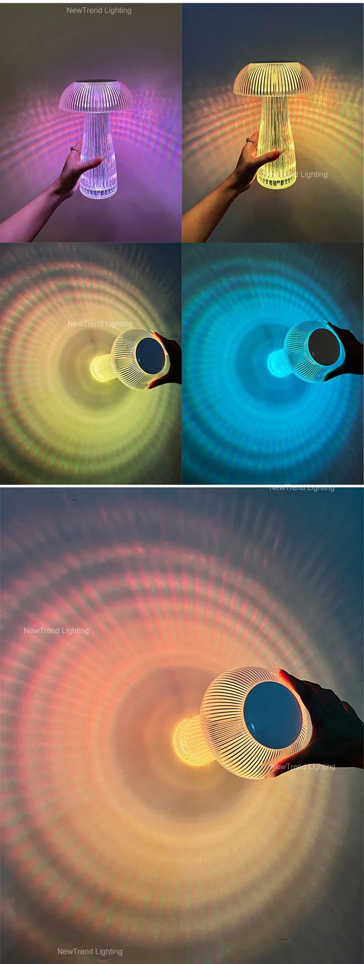 dxzp07 contemporary indoor decoration jellyfish night light home bar party dimming modern led rechargeable table lamp-4