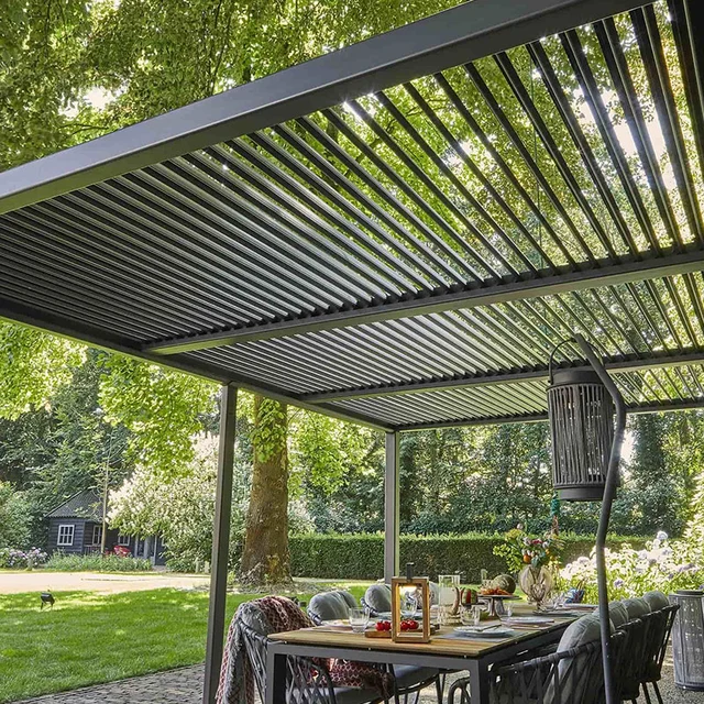 Outdoor Garden Aluminium Pergola Bioclimatica Freestanding Modern Pergola