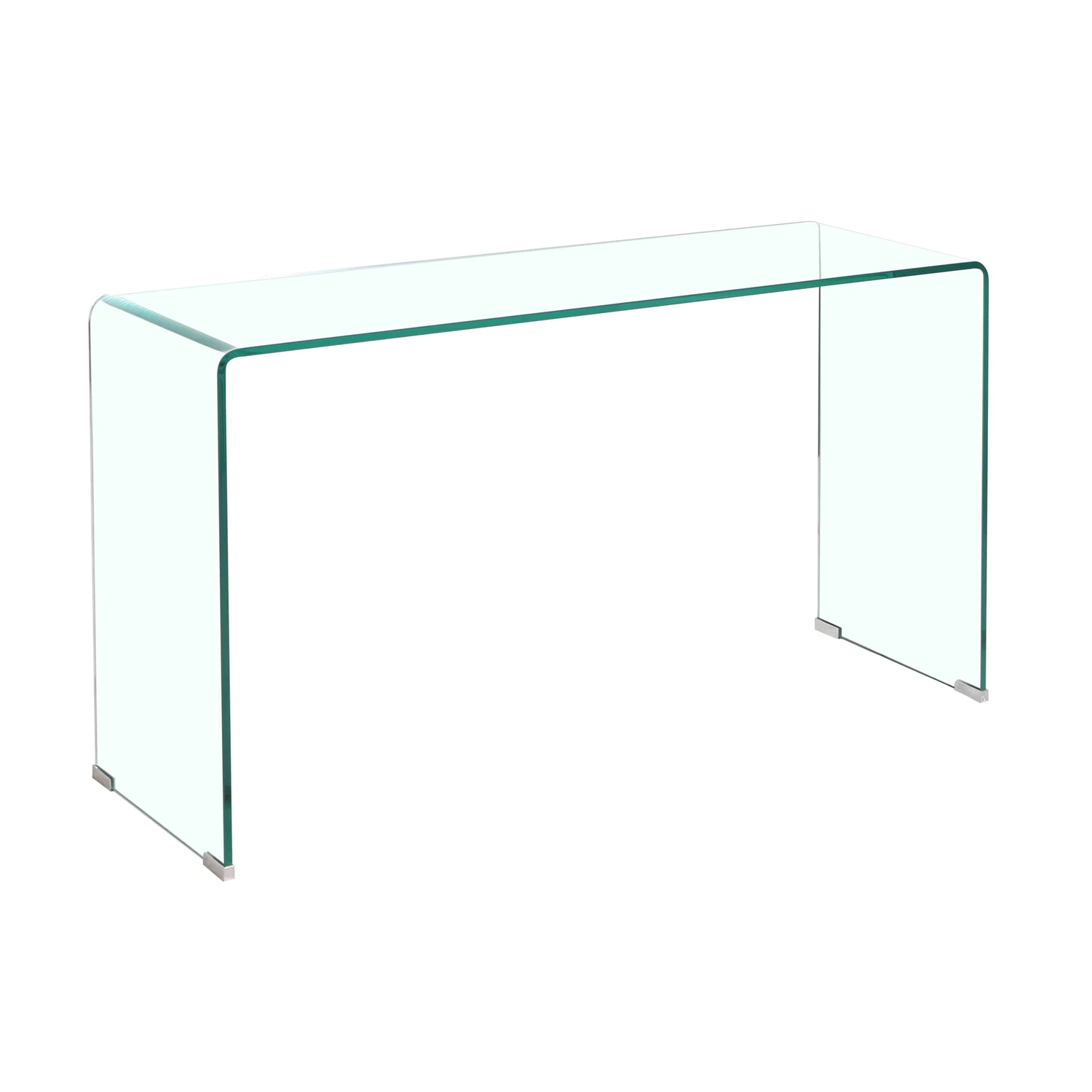 Стеклянная анальная пробка Glas с черным хвостом, бесцветный GLAS-160 - Glas - Анальные пробки с хвостом - Купить