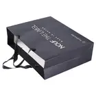 Personalized Shopping Bag Custom Personalized Printed Logo Luxury Shopping Black Cardboard Gift Bag