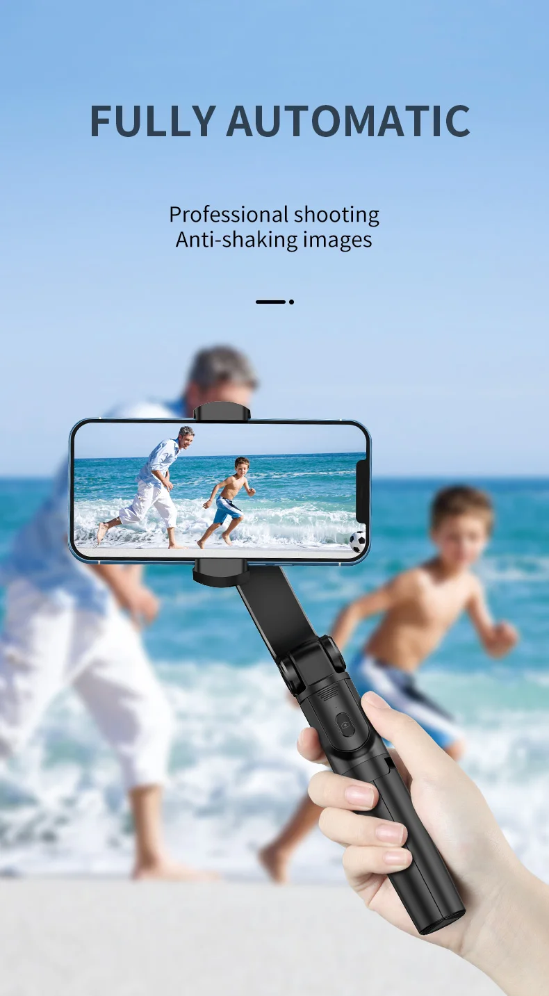 Smooth Axis Handheld Gimbal Stabilizer Video Vlog Tripod Cell Phone Selfie Stick
