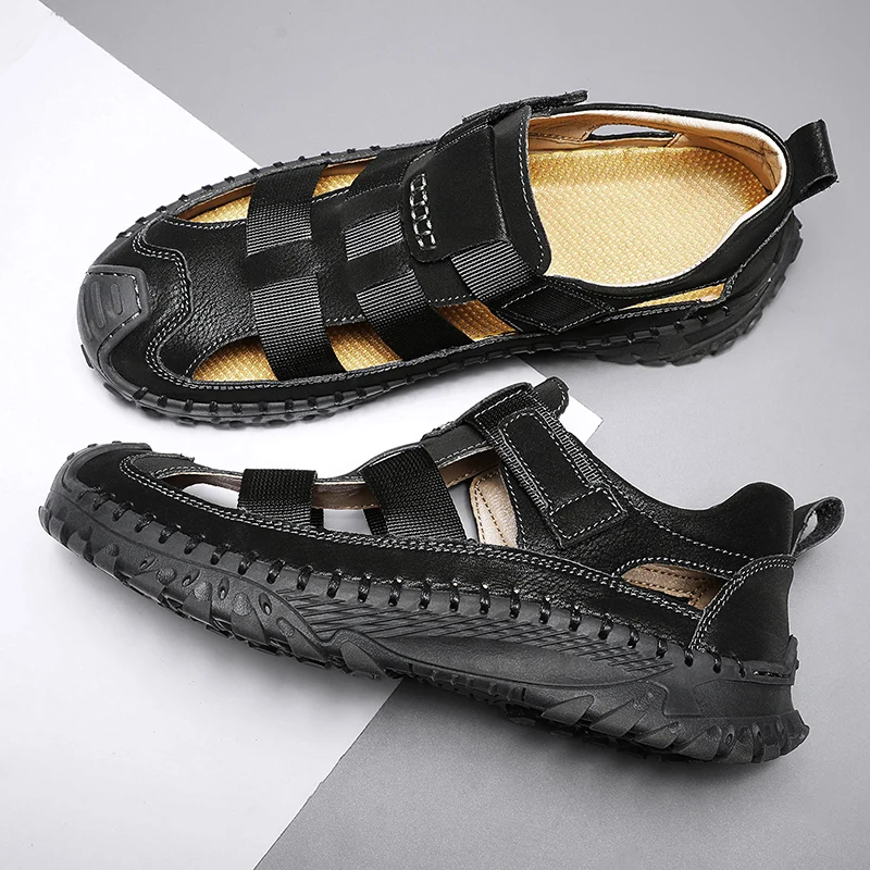2023 Slip-on men summer sandals high quality sports shoes height increasing sandals for men