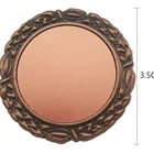 Antique Badges Names Metal Custom Employee Company Antique Copper Metal Blank Name Badge Pin Button
