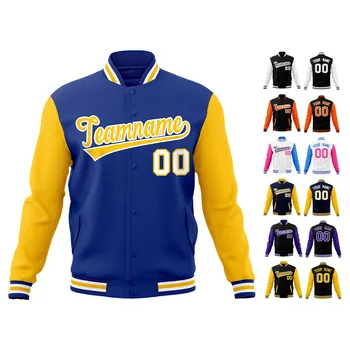 Plus size men's versity college jackets wholesale blank varsity jackets custom logo plain letterman varsity jacket for men 2024