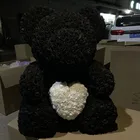Red Rose Xingsheng Romantic Birthday Gift For Girlfriend Pe Foam Red Rose Bear With Heart 70cm Big Size Wholesale