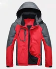 Windproof Waterproof Jacket Men's Outdoor Windproof Waterproof Hooded Outerwear Full Zip Jacket