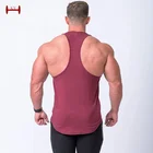 Sports Singlet Fitness Oem Fitness Apparel 100% Cotton Gym Singlet Sports Tank Top Workout Vest For Men