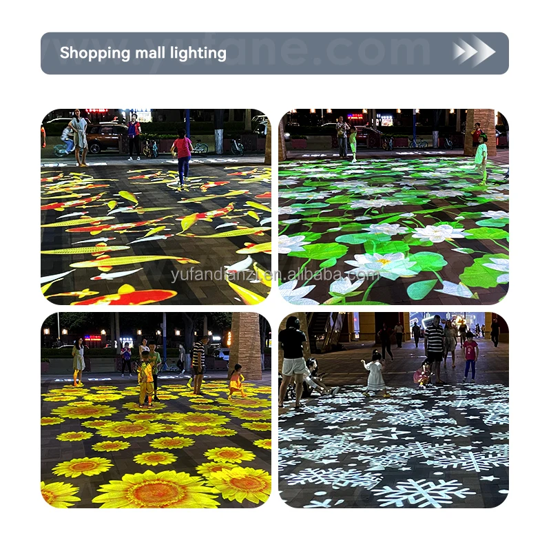 Yufan Seven Figure Dynamic Pattern Projection Light Advertising Light Gobo logo Projector