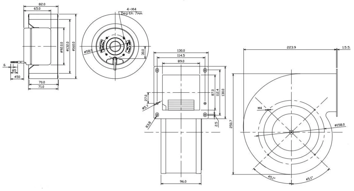 Centrifugal Fan, 160mm, 24V, BLDC - detail 12